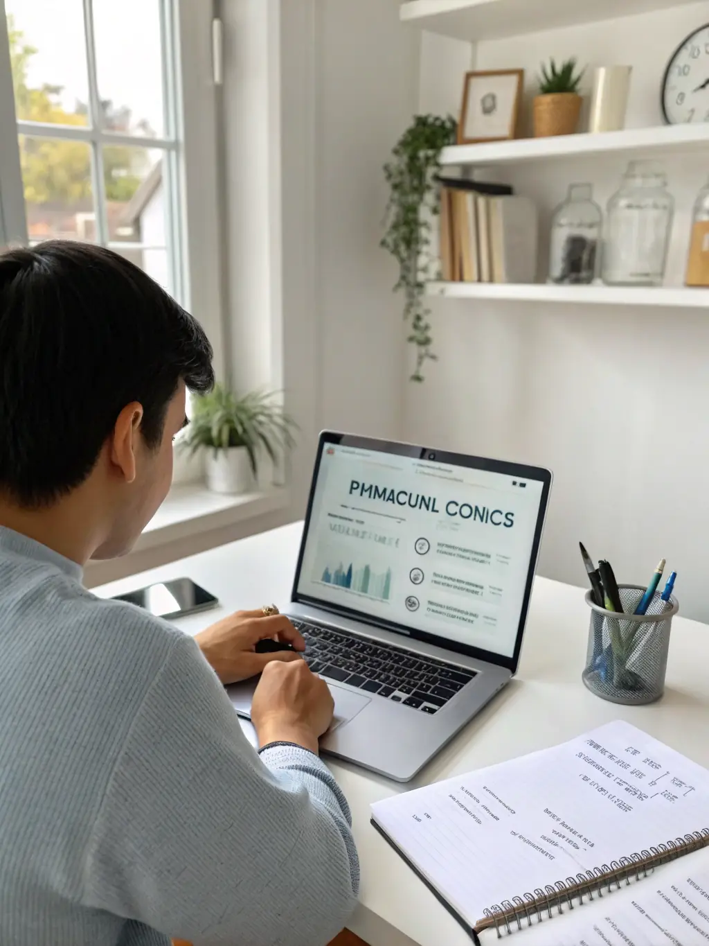A person confidently using a financial planning app on their tablet, showcasing modern tools for managing finances.